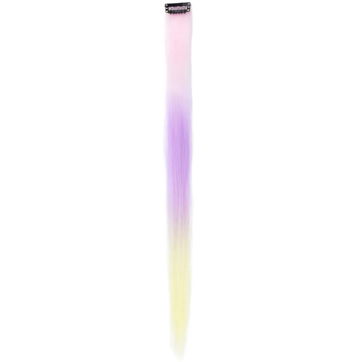 1Pcs Gradient Color Clip in Hair Extensions Party Highlights Wig Synthetic Straight Hairpiece for Girls Kids Christmas Party Use — image 14