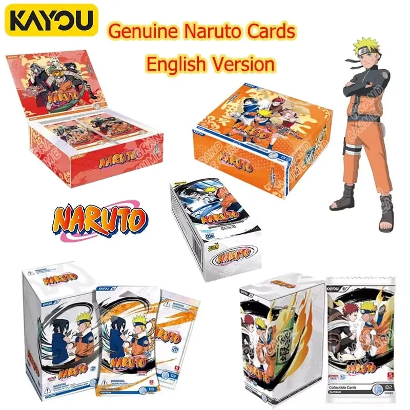Genuine Naruto T4W8 JIN1 JIN2 SEA English Version Global Version Booster Box Anime TCG Rare CR Ninja World Collection Card — image 1