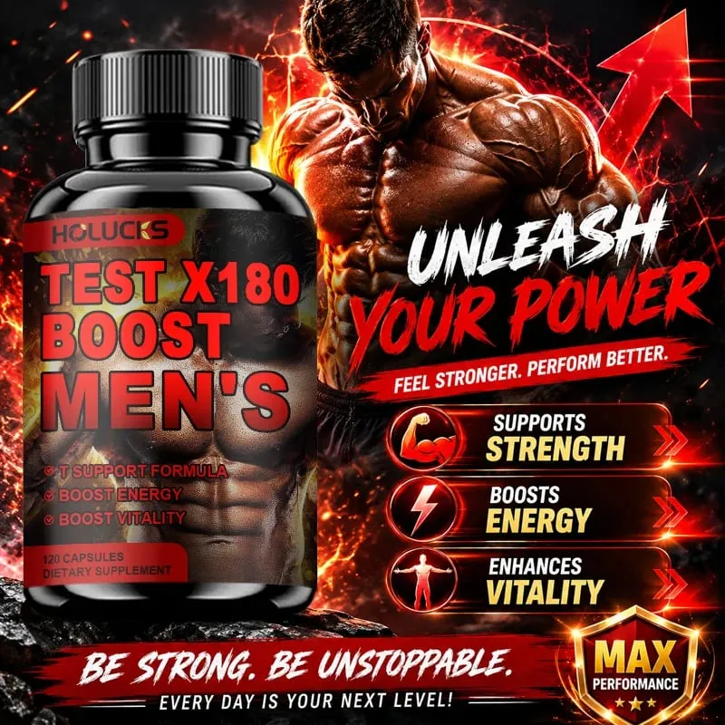 Men's Test X180 Ignite Booster with Fenugreek Seed Tribulus Terrestris Support Muscle Growth Enhance Energy Boost Immune — image 5