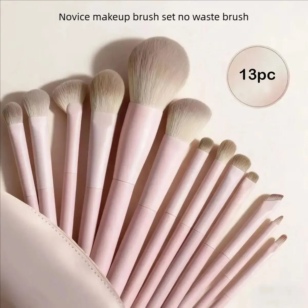 13PC Korean Makeup Brush Set Eye Shadow Blush Contour Nose Shadow Concealer Complete Set of Novice Makeup Brushes for Beginners — image 1