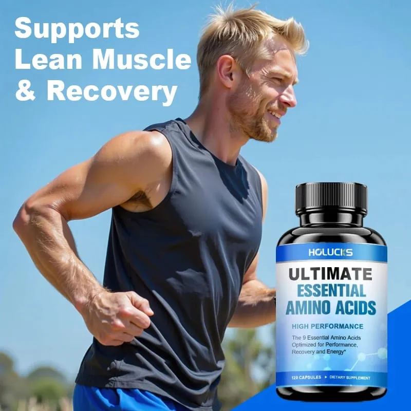 Advanced Body Building Amino Acid Capsules-Helps Increase Strength Endurance Protein Synthesis Build Muscle Mass Abs Energy — image 4