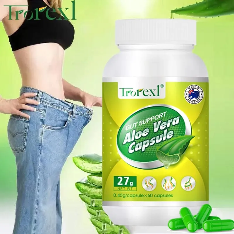 Fogyókúrás termékek férfiaknak és nőknek Aloe vera étvágycsökkentő vegán kapszula — image 1