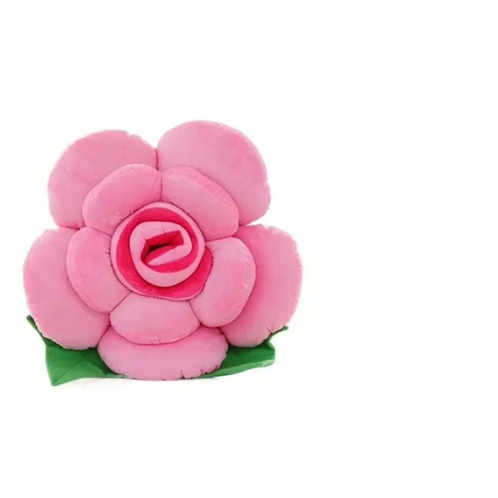 New Large Rose Shaped Pillow Plush Colorful Sofa Flower Cushion Simulated Car Interior Cushion Wedding Party Supplies