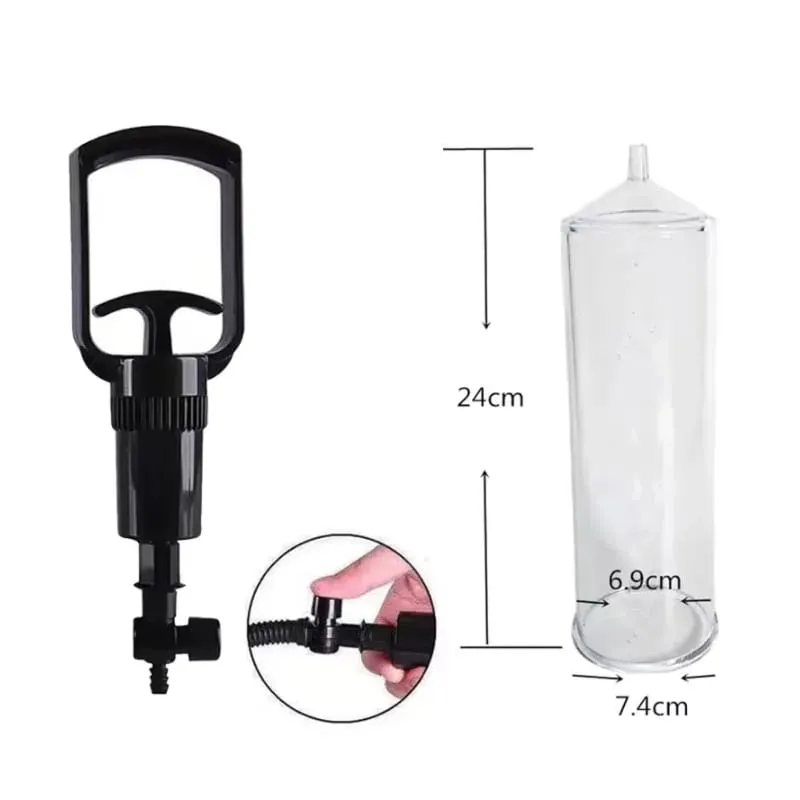 Sleeve Cylinder Flask Part Accessories for Penis Pump Replacement for Dick Extender Stretcher Vacuum Pumps Adult Sex Toys Men