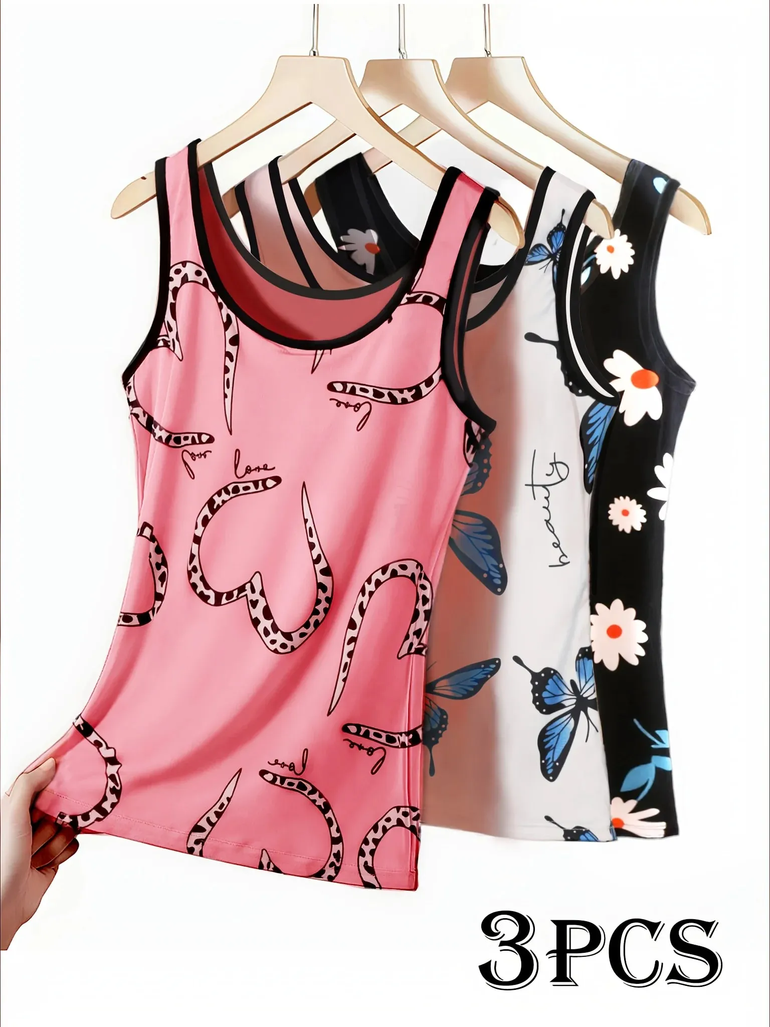 3-Pack Women Comfort Vests for All Seasons Rayon High Elastic Casual Home Basic Tops — image 2