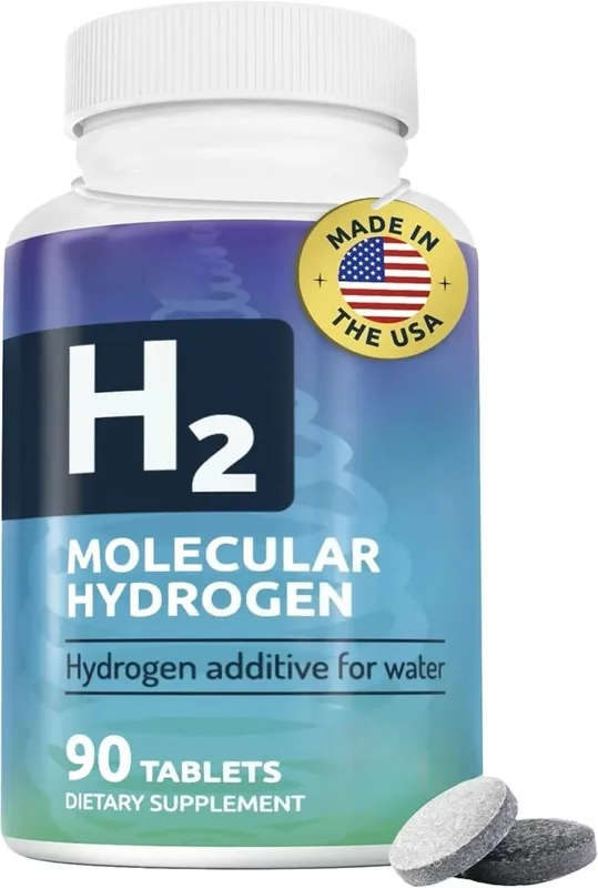 Molecular Hydrogen Tablets with Magnesium for Water Drink Muscle Relaxation Energy Metabolism Bone Health Support 90 Tablets