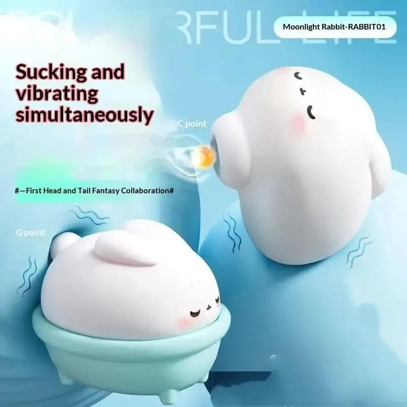 Vibrating Egg Massager Cute Rabbit Pussy Clit Sucking Vibrator G-spot Clitoral Stimulator USB Rechargeable Adult Sex Toy — image 4