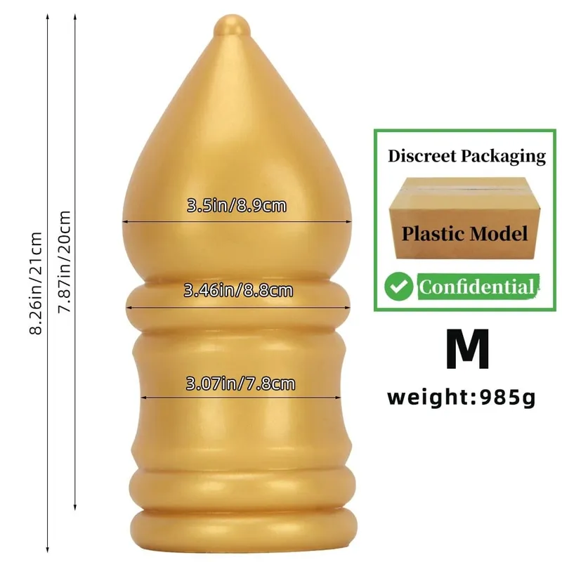 Huge Taper Anal Plug Silicone Male Masturbator Anal Dilator Female Masturbation Adult Sex Toys for Women Men Anul Plugin Toys — image 9