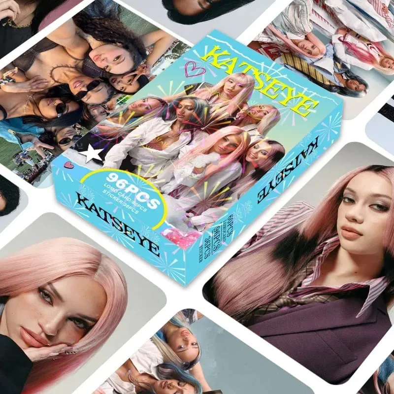 sell well96 katseye peripheral small cards star support photo cards double-sided color printing LOMO cards gift cards — image 1