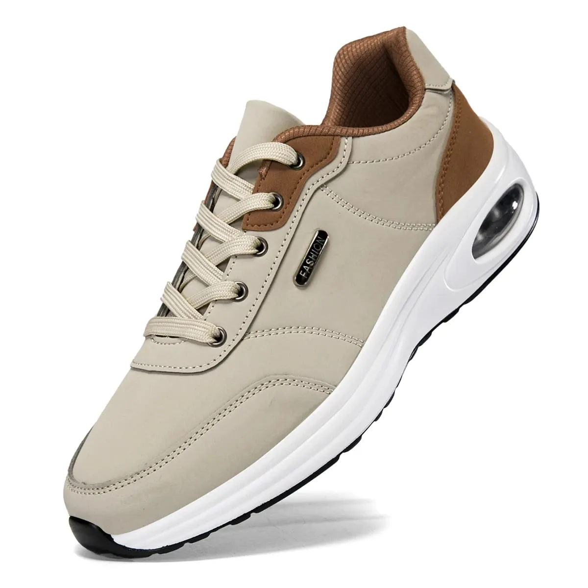 Men's Casual Sports Shoes Waterproof Walking Sports Shoes Casual Men's Leather Sports Shoes Non-slip Shoes Men's Tennis Shoes — image 1