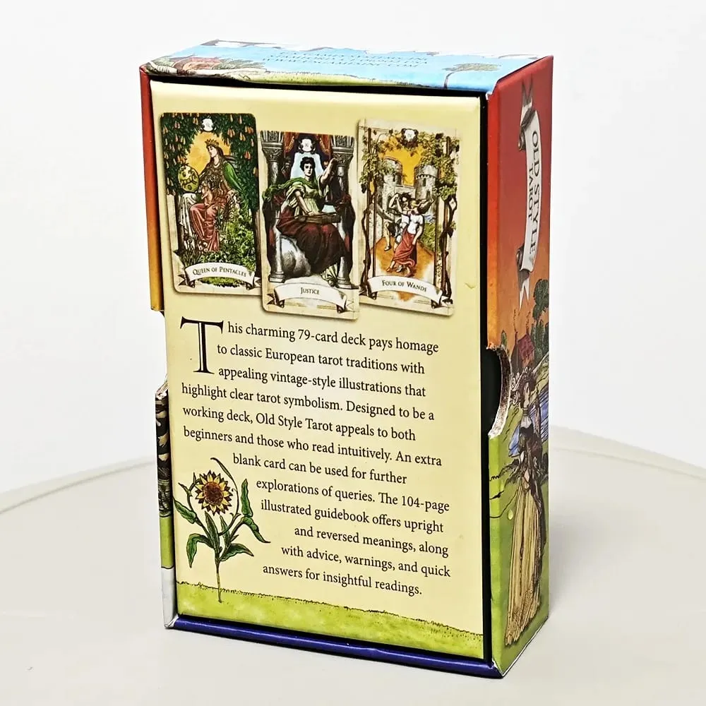 Old Style Tarot Deck Double-sided Embossed 79 Pcs Vintage Illustrations Highlight Malinaw na Simbolismo Naka-pack sa Matibay na Kahon 12*7cm — image 6