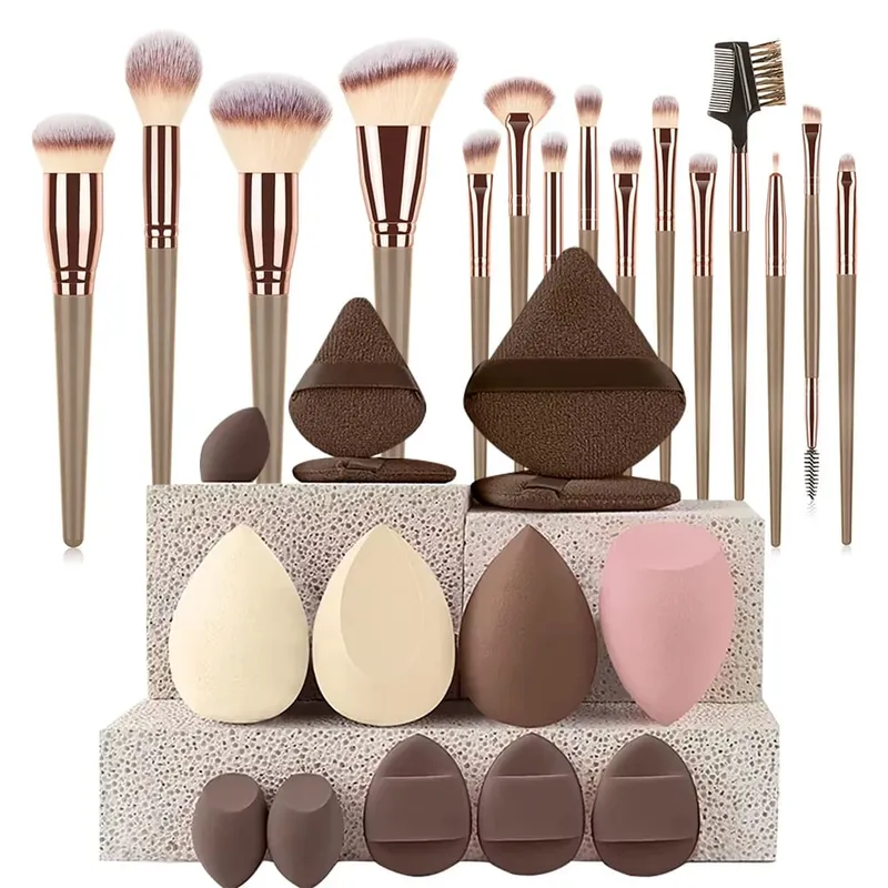 Makeup Brushes Set Face Eyes Make Up Brush Eyelash Eyeshadow Eyebrow Eyeliner Foundation Powder Blush Highlight Lips Brush