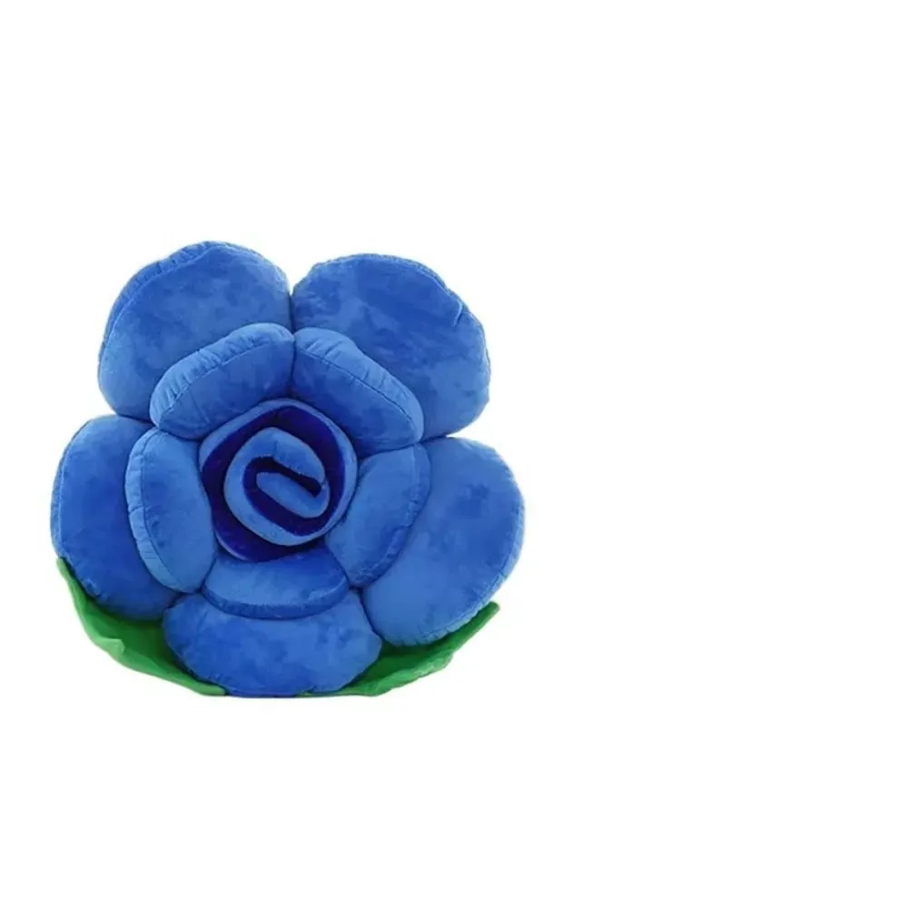 New Large Rose Shaped Pillow Simulated Colorful Sofa Flower Cushion Plush Car Interior Cushion Wedding Party Supplies — image 15