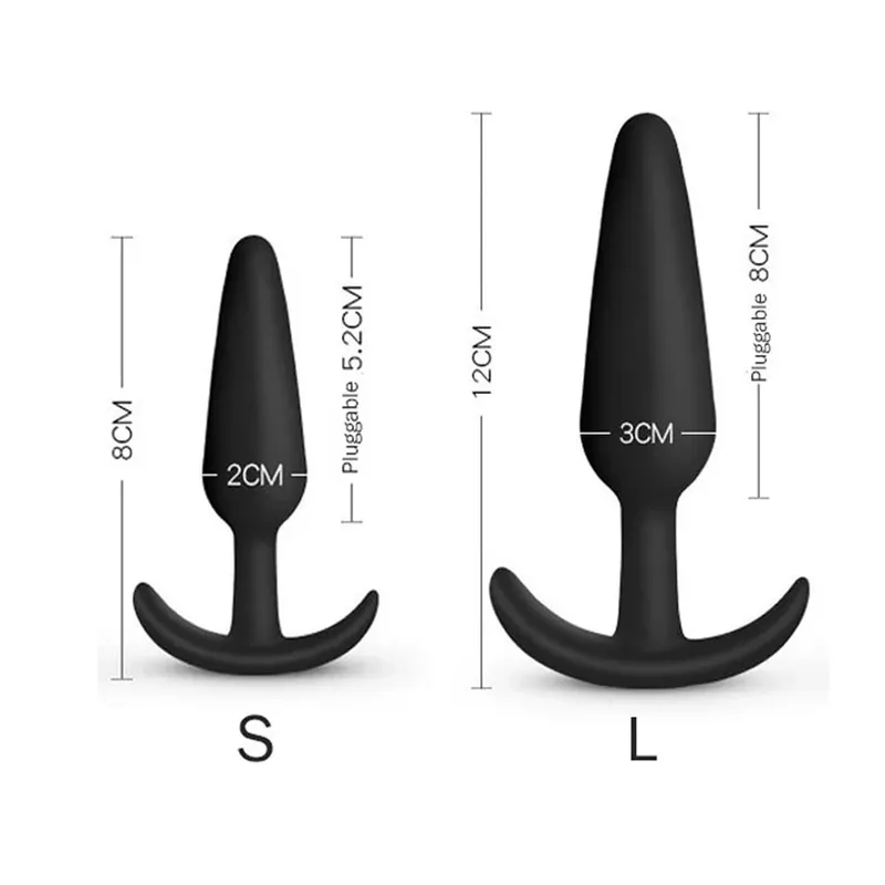 3 다른 크기 아날 플러그 부드러운 실리콘 항문 엉덩이 플러그 자극기 성인 섹스 토이 남성/여성 전립선 마사지 항문 트레이너