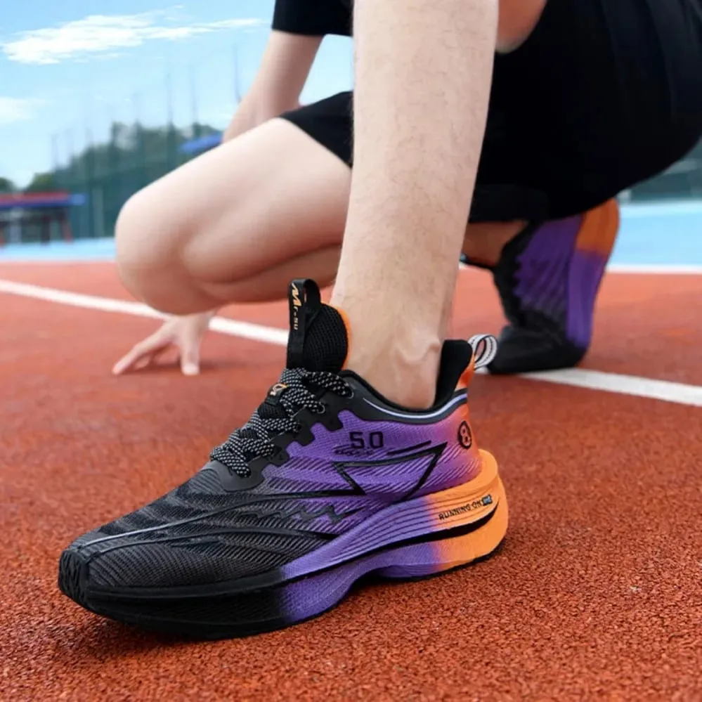 New Men's Carbon Plate Running Shoes Soft Cushion Shock Absorbing Sports Shoes Unisex Sneakers Light Anti-Slip Training Shoes — image 4