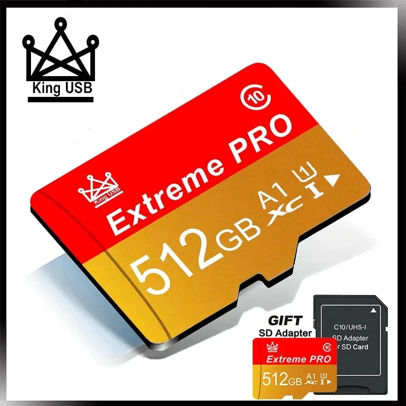Quick Transfer Durable Memory Card and Micro SD Card SD Cards TF Cards 32GB / 64GB / 256GB / 512GB for Security Camera CCTV