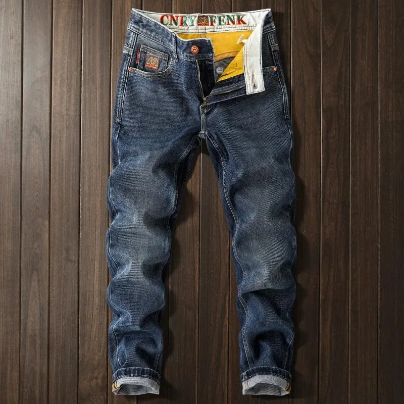 2025New Autumn Jeans Men's Slim Stretch Affordable Luxury Fashion Embroidery Long Skinny Pants — image 7