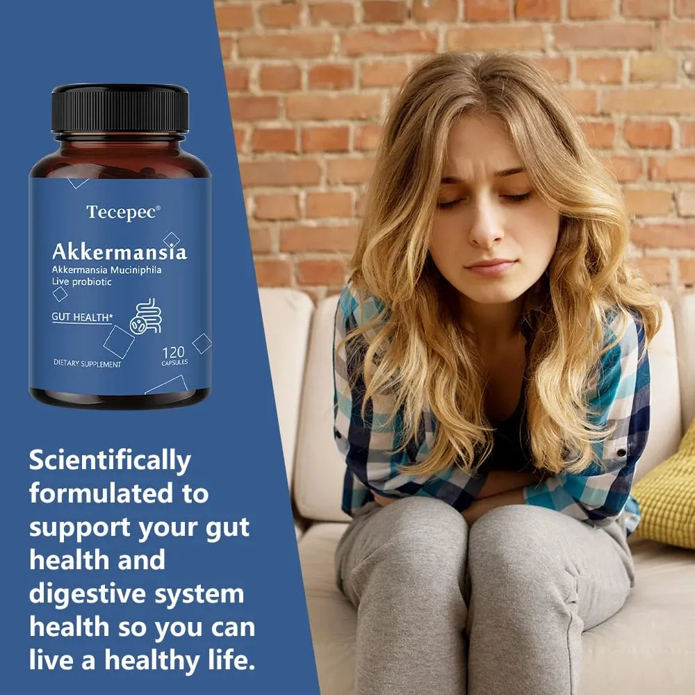 Akkermansia Muciniphila Probiotic Capsules 100MAFU - Prebiotic Inulin Supports Gut Lining Digestion & Intestinal Flora Balance — image 3