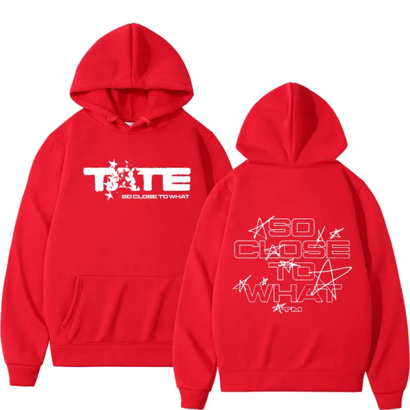 26Men Women Clothing Long Sleeve Hooded Sweatshirts Tate McRae So Close To What Album Hoodies Fleece Vintage Oversized Pullovers — image 14