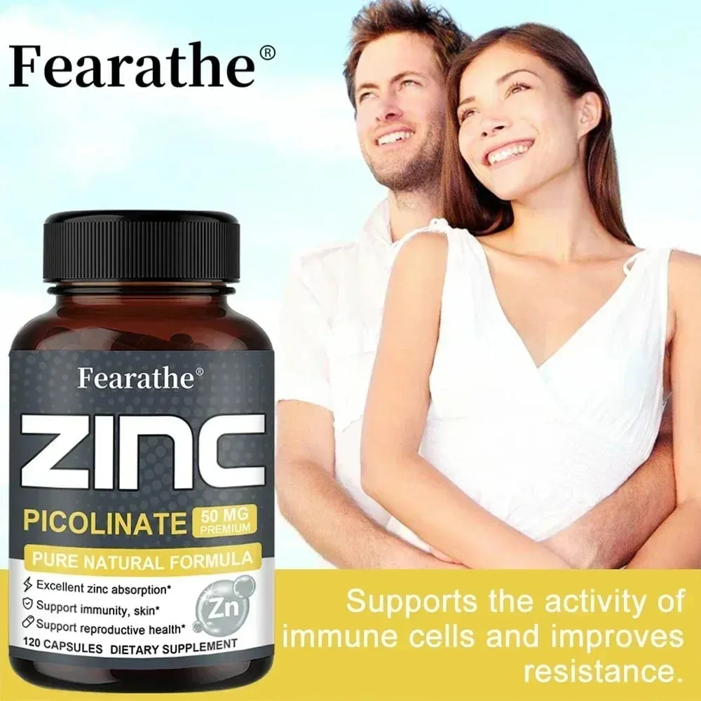 Zinc 50 Mg - High Potency Pure Zinc Supplement Boosts Immune Function Promotes Healthy Skin and Promotes Bone Marrow Health — image 4