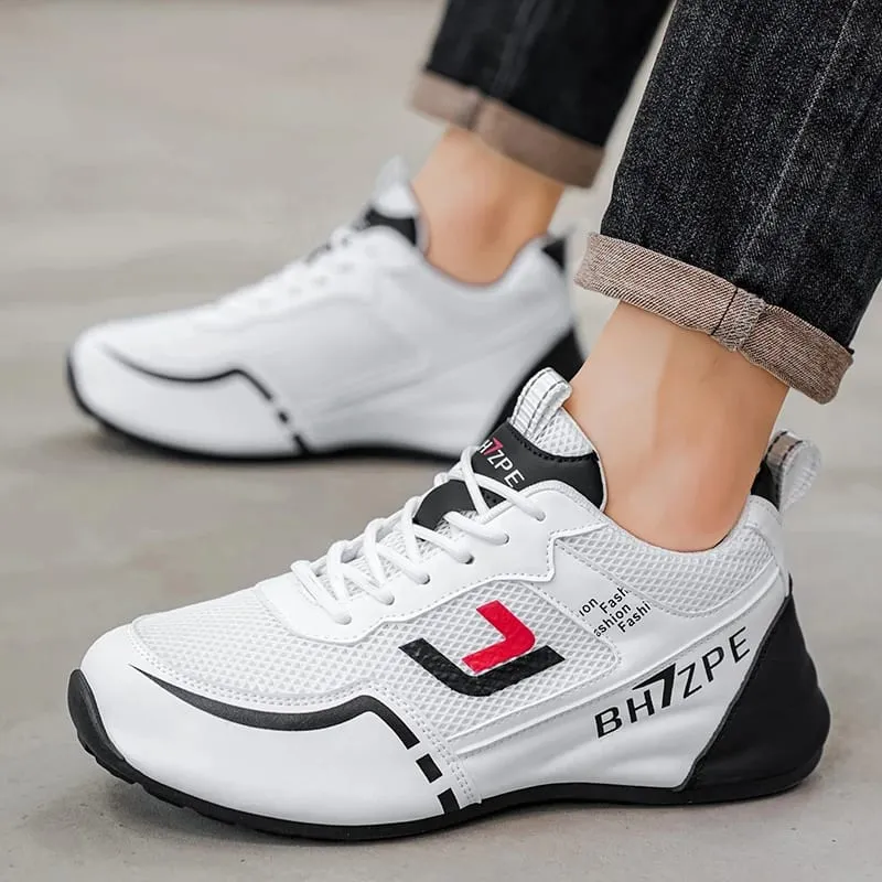 Men's Fashionable Low-Top Color-Blocked Breathable Mesh Running Sneakers — image 4