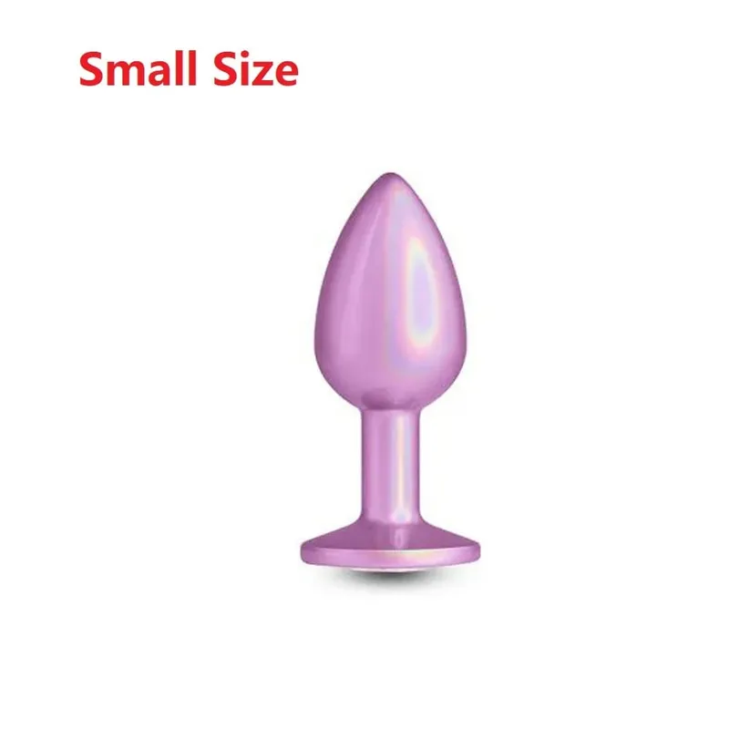 Colorful Small Medium Large Anal Plug Set Metal Anal Beads Butt Plug Jewelry Insert Sex Toy For Female Male