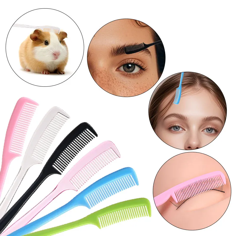 25pcs Micro Comb For Eyelash Extension Mini Eyebrow Combs Makeup Brushes Doll Mascara Wands Eye Lash Micro Brush Beauty Tool — image 2