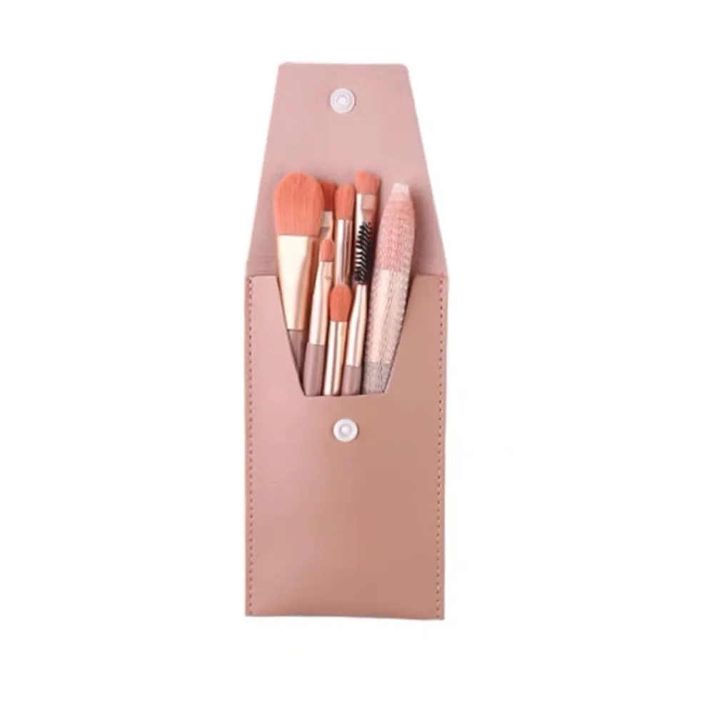 8pcs/set portable Soft Bristle Make Up Brushes Premium Synthetic With Bag Eyeshadow Brush Eye Facial Beauty Foundation tool — image 4