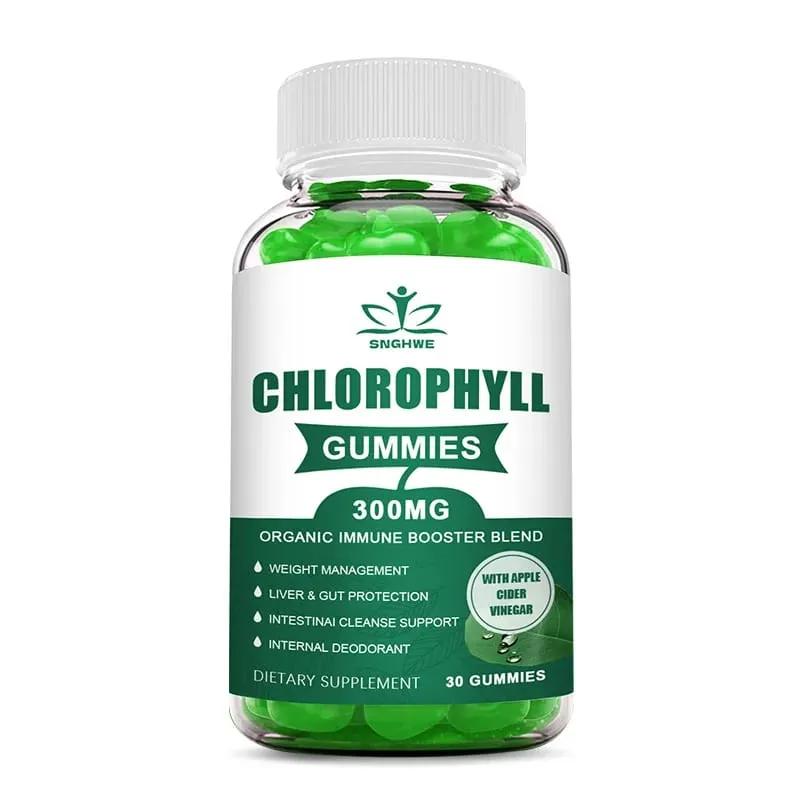 Gomas de clorofila - com ACV Vitamina D3 C E B12 - Desodorante natural Impulsionador de energia Imune e suporte à digestão Vegan 60 doces — image 12