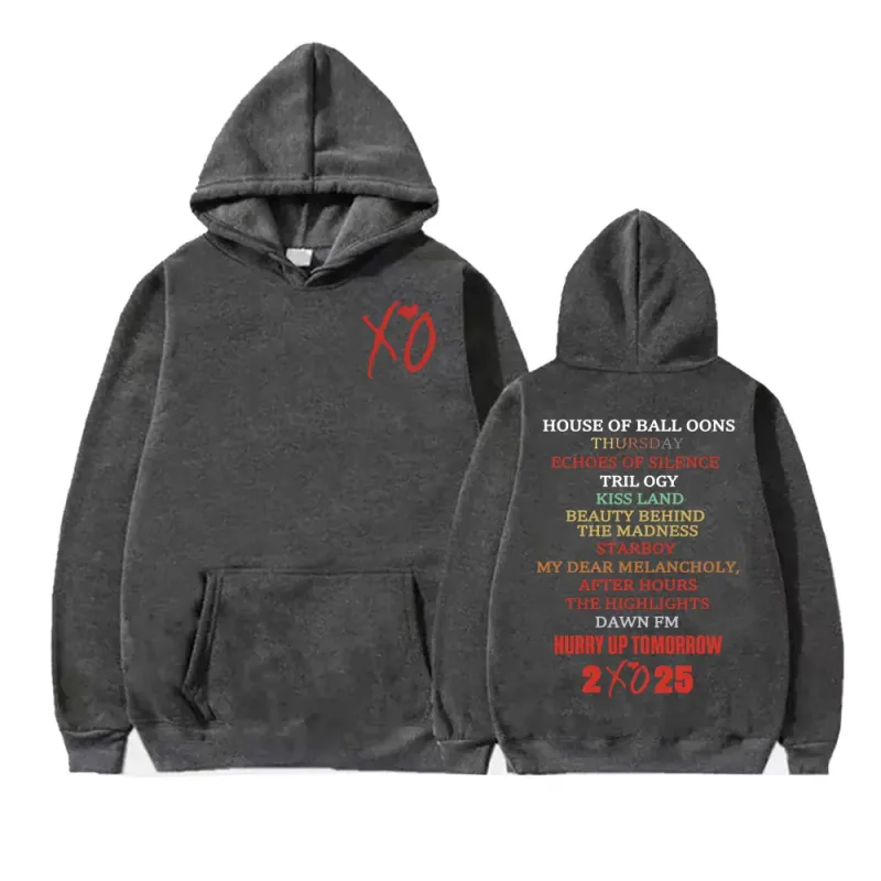 The Weeknd After Hours Album 2025 Print Hoodies Men's Clothing Fashion Hip Hop Street Sweatshirt Fleece Comfort Oversized Hooded — image 5