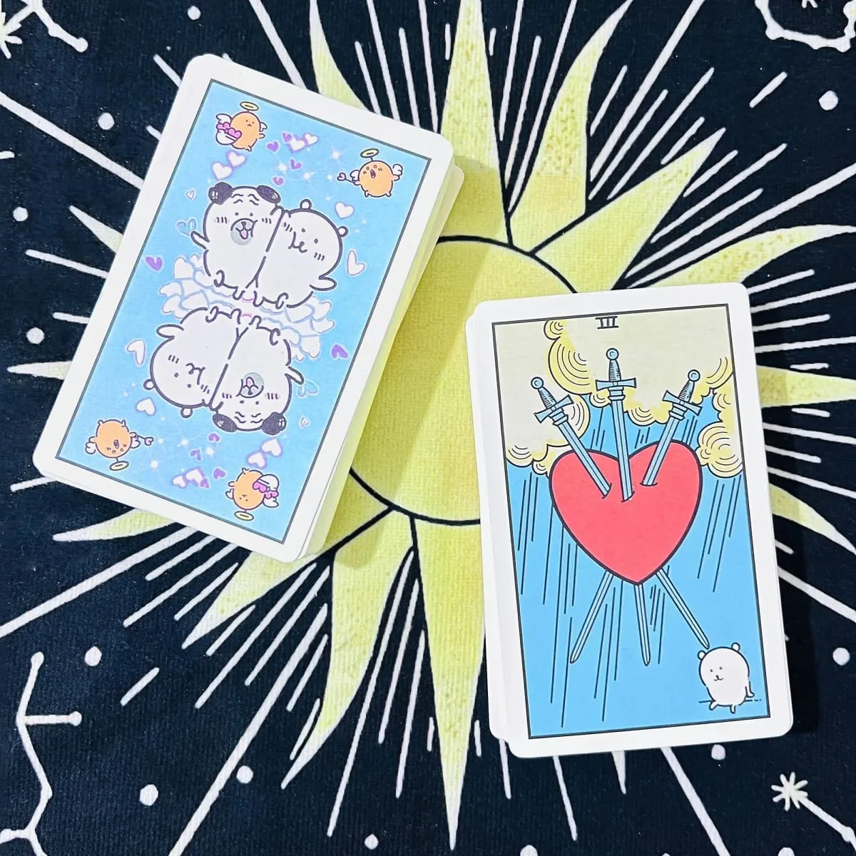 Cute Self-Mocking Bear Tarot Card Game Creative Tabletop Cartoon Tarot Cards Entertainment Poker Learning Card Deck Future Fortu — image 4