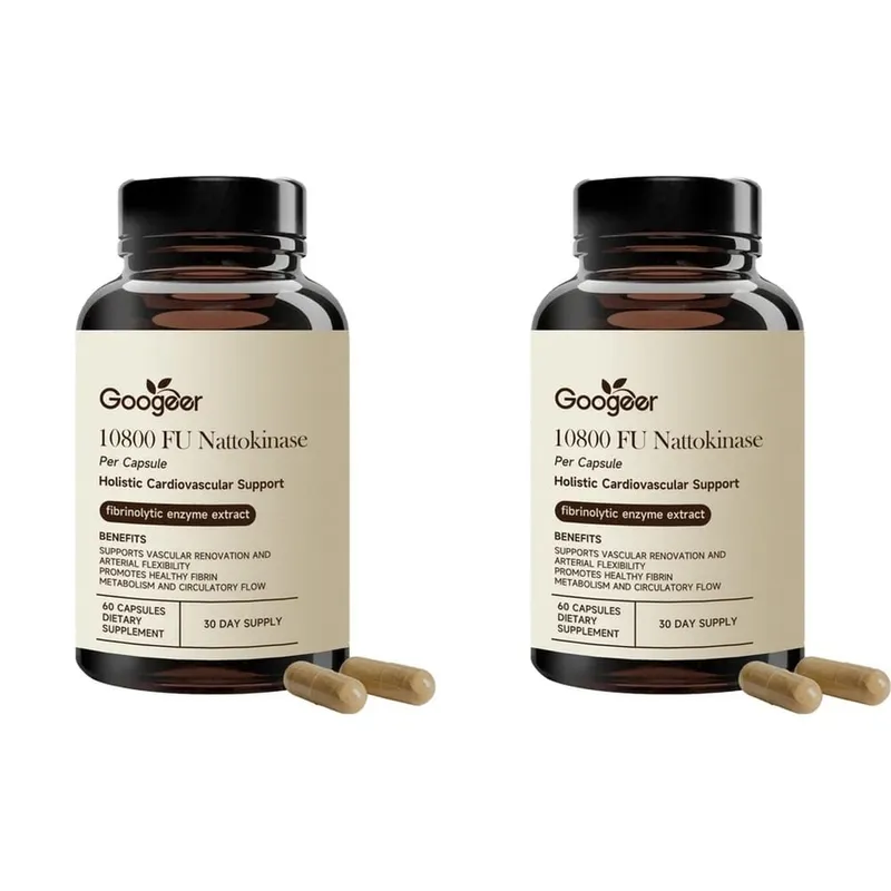Googeer Advanced Enzyme CoQ10 Formula Capsules Clean Vegan Non GMO Daily Wellness Support Supplement 60 Capsules Easy Use