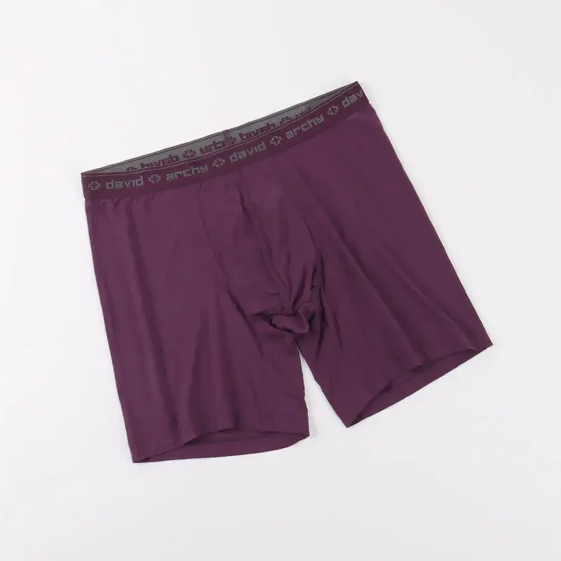 David Archy 3 Pak Celana Dalam Pria Celana Boxer Dasar MicroModal Lembut Bersirkulasi Pria Boxer Kantong Ganda Cepat Kering Olahraga Kebugaran