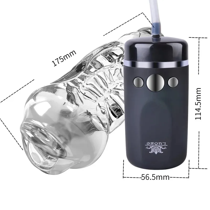Sex Toys for Men Auto Masturbator Cup Strong Sucking Oral Blowjob Machine Penis Pump Trainer Pocket Pussy Adult Supplies