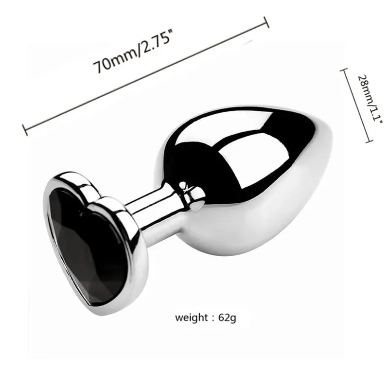 3 Sizes Metal Anal Plug Jewelry Base Beginner To Expert Butt Plug Tail Female Male Adult Toys Dildos Adult Sex Toys Couples — image 19