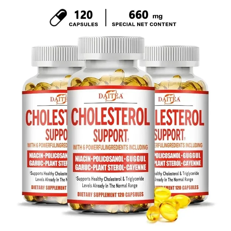 Daitea Cholesterol อาหารเสริม - ลด LDL และไตรกลีเซอไรด์ ระบบภูมิคุ้มกันบรรเทาความวิตกกังวลตามธรรมชาติสุขภาพต่อมหมวกไต — image 9