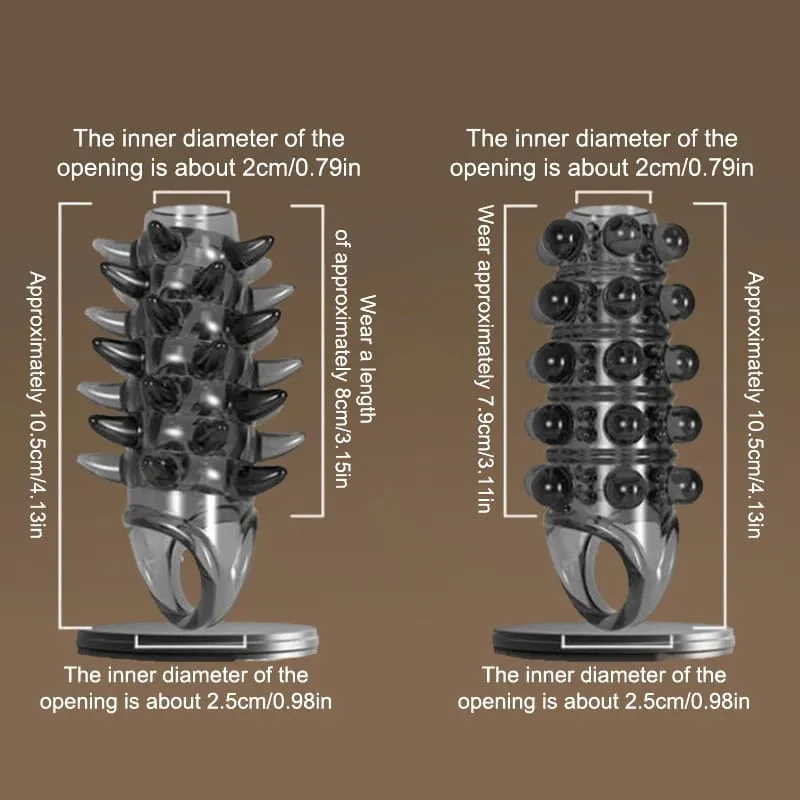 Soft Elastic Penis Extension Sleeve Delayed Ejaculation Condoms Cock Extender Increase Dick Sleeves Adult Sex Toys For Men — image 4