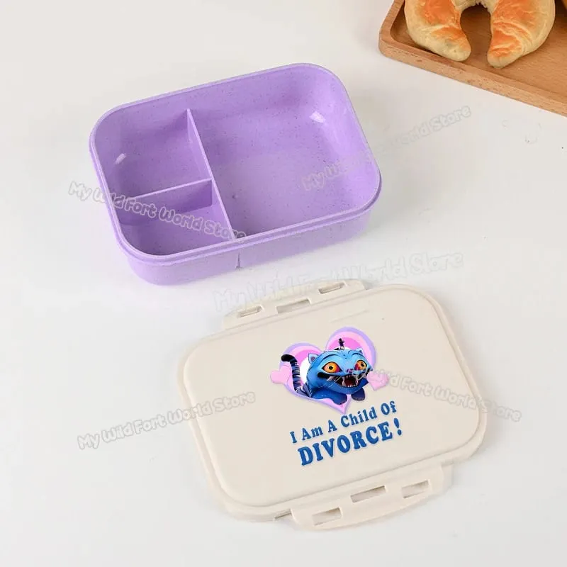Demon Hunters Lunch Box for Boy Girl Cute Mira Zoey Jinu Portable Plastic Bento Box with Dinnerware Food Fruit Container — image 26
