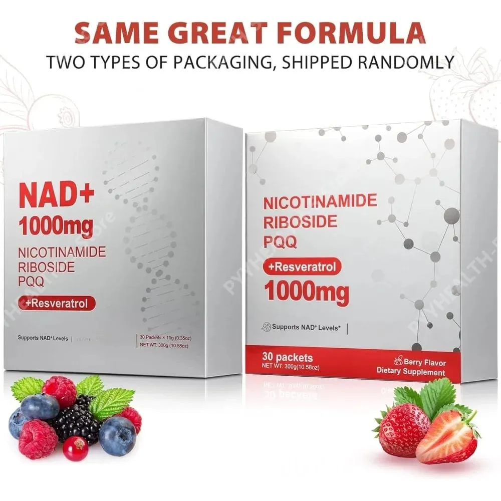 NAD+ Liquid Supplement 1000mg High-Potency with Resveratrol PQQ Support Cellular Energy Focus 30 PCS — image 2