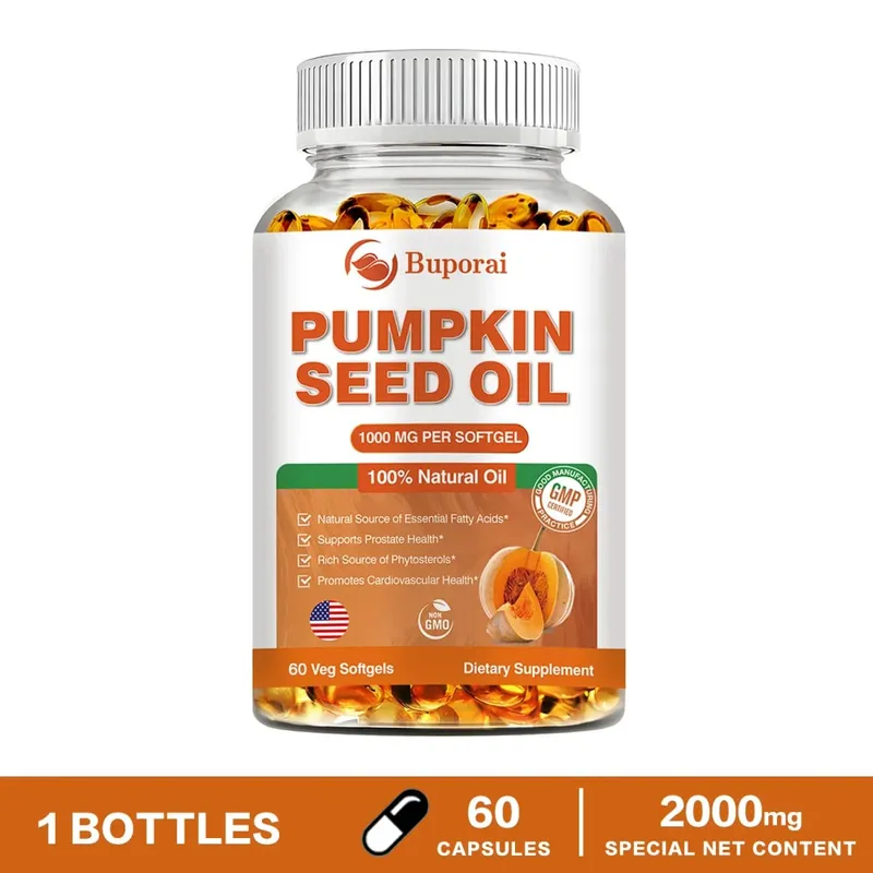 Pumpkin Seed Oil - Promotes Hair Growth Urinary Tract and Prostate Health Cardiovascular Support Supplement — image 9