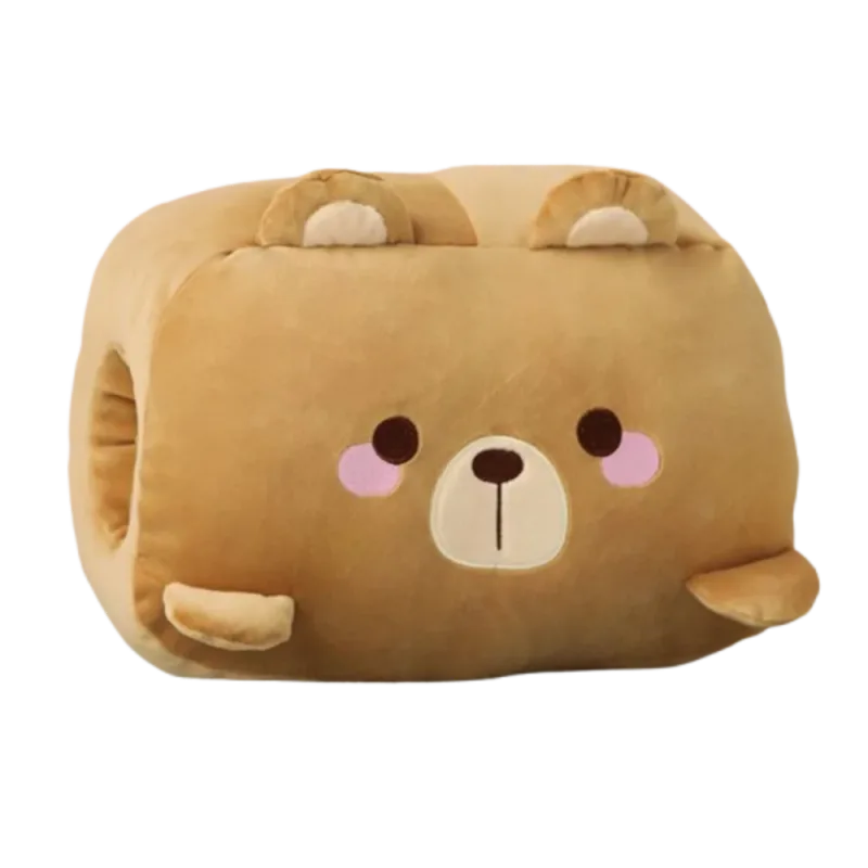 Mainan Mewah Kreatif Bantal Mewah Penghangat Tangan Super Lembut Tetap Hangat Bantal Tidur Siang Kantor Bantal Kartun Hewan Mainan Boneka Kantor — image 11