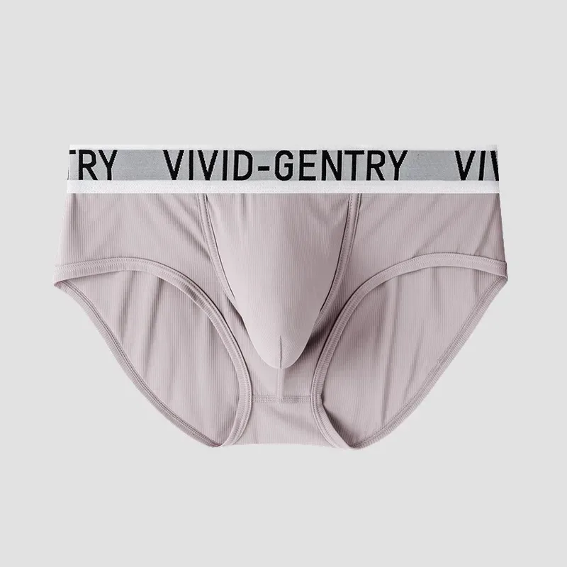 Men's Elastic Ice Silk Underwear Sexy Big U Convex Pouch Briefs Korean Youth Breathable Sports Panties Solid Mid Waist Underpant — image 24