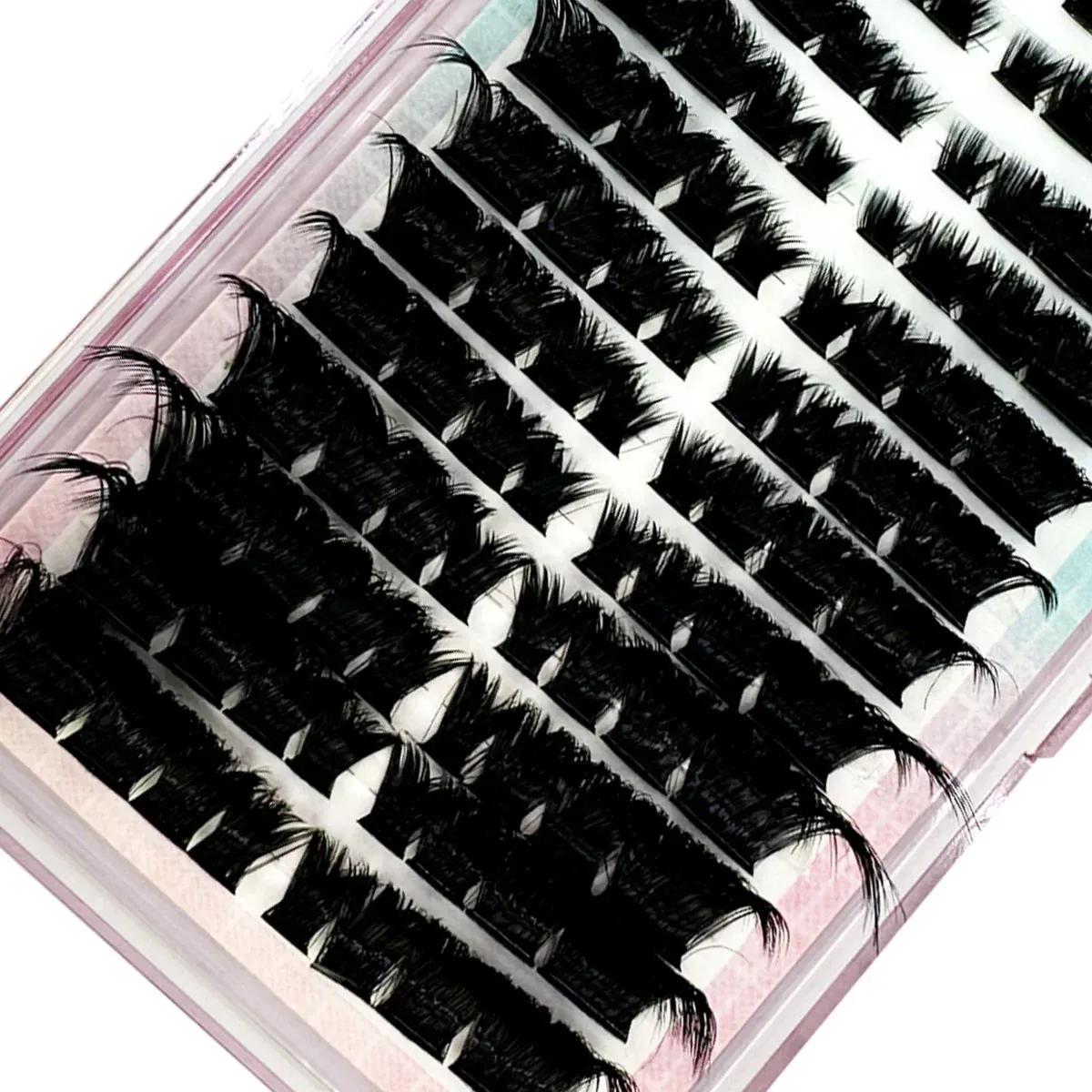 New Thick Fluffy Single Mix 3D Segmented Natural Minkr Eyelash Extension Fox Eye Effect LashesClusteIndividual False eyelashes — image 4