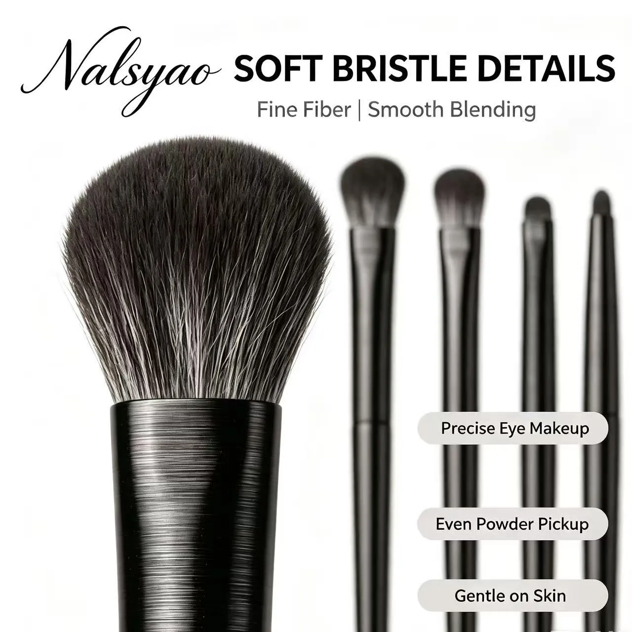 Eyes Cosmetic Blending Detail Make Up Tools Natural Eye Makeup Brushes Set Eyeshadow Brush Eyebrow Contour Eyeliner Brush Women