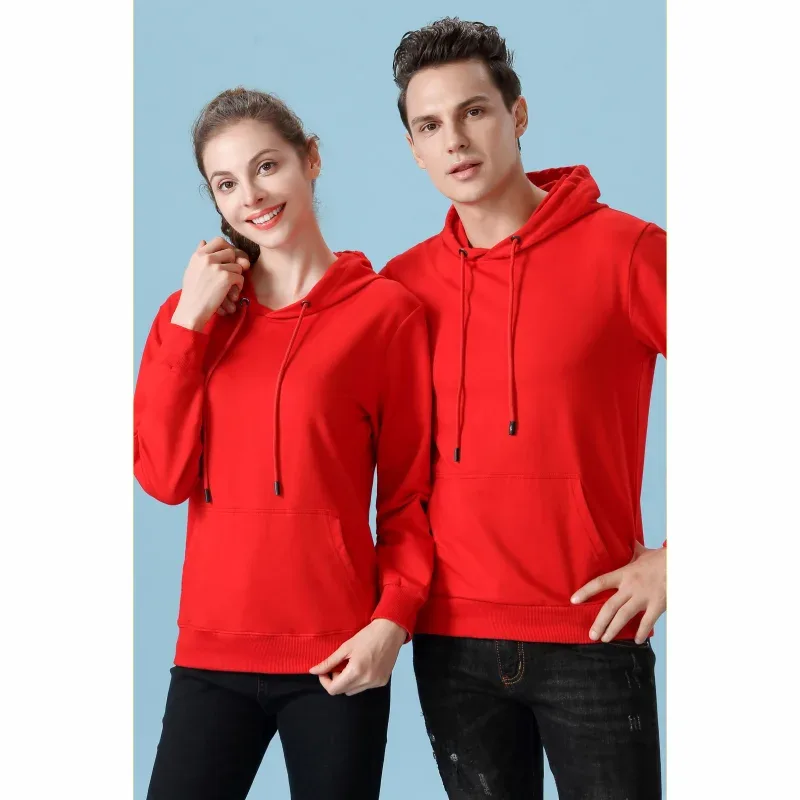 Cetakan Fesyen Hoodie Berkualiti Tinggi Logo Tersuai Kumpulan Peribadi Jenama Sulaman Lelaki dan Wanita Tebal 100 % Kapas Pullover Bulu — image 4