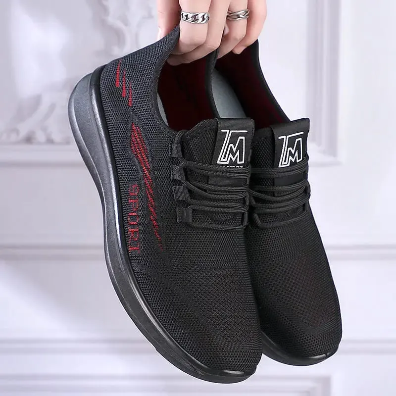 Chaussures d'été légères en maille respirante pour hommes, baskets décontractées antidérapantes, multi-activités, abordables, livraison gratuite — image 10