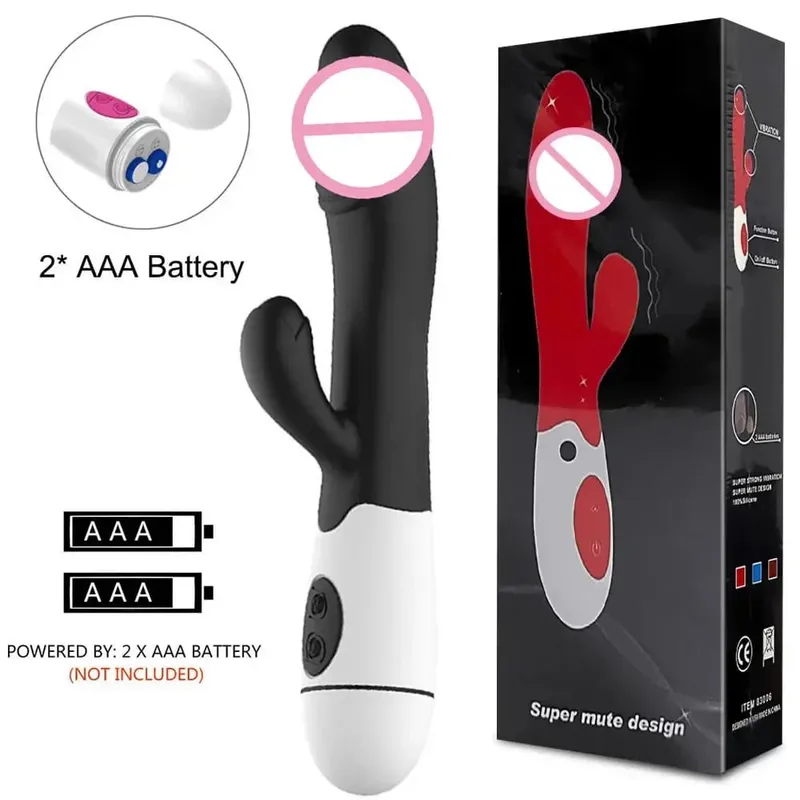 30 ความเร็วชาร์จมือถือซิลิโคนผู้ใหญ่ Clit Clitoral Clitoris Sex Toy G Spot Dual มอเตอร์กระต่าย Vibrator สำหรับผู้หญิงหญิง