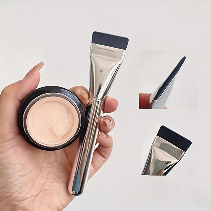 3pcs Flat Angled Makeup Brushes Set Foundation Concealer Contour Mask Brush Flat Head Cosmetic Tools — image 2