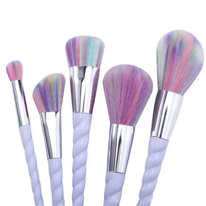 10pcs/set Colorful Makeup Brushes Set Foundation Eyeshadow Powder Brush Makeup Brush Cosmetic Tools pinceaux maquillage licorne — image 4
