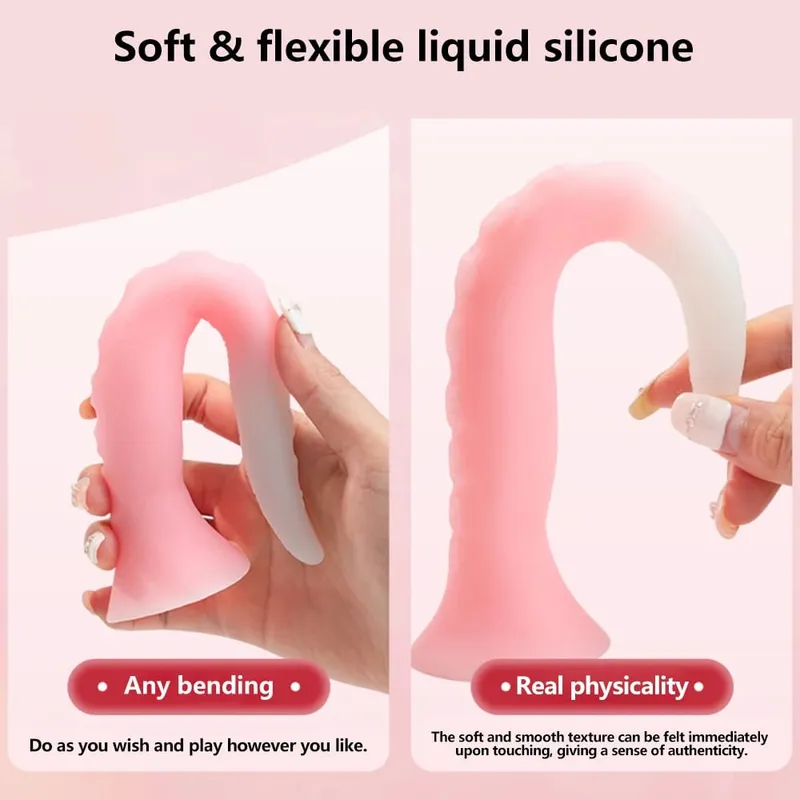 Long Anal Butt Plug Silicone Monster Dildo Penis Anus Vagina Dilator Octopus Tentacle Animal Penis Sex Toys For Women Men Tool — image 4